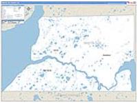 Bristol Bay Borough (), Ak Carrier Route Wall Map